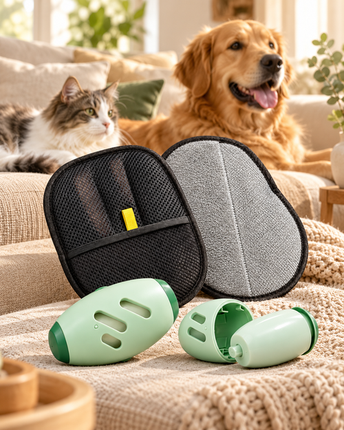 Kit Anti-Pelo HojaTerra en hogar con mascotas